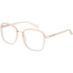 Kering Eyewear Spa Chloé CH0034O Damen-Brille inkl. Gläser Vollrand Eckig Kunststoff-Gestell 50/18/140, Orange
