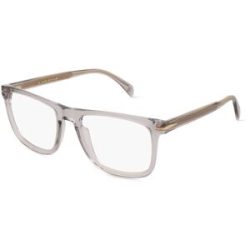 Safilo SpA David Beckham DB 7115 Herren-Brille inkl. Gläser Vollrand Quadratisch Kunststoff-Gestell 54/19/145, Grau
