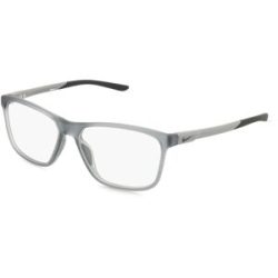 Marchon Germany GmbH Nike NK7293 Herren-Brille inkl. Gläser Vollrand Eckig Kunststoff-Gestell 58/15/145, Grau