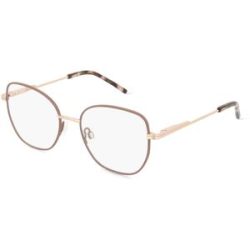 Marchon Germany GmbH DKNY DK1034 Unisex-Brille inkl. Gläser Vollrand Butterfly Metall-Gestell 51/17/135, Braun