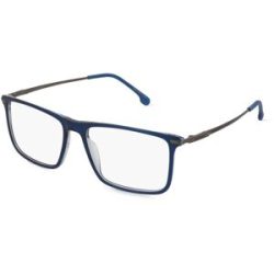 Safilo GmbH Carrera 8905 Herren-Brille inkl. Gläser Vollrand Quadratisch Acetat-Gestell 54/16/140, Blau