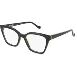 De Lotto s.r.l. Fielmann Elementra EMT 001 RN Damen-Brille inkl. Gläser Vollrand Butterfly Acetat-Gestell 53/18/145, Schwarz