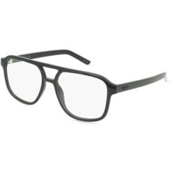 Kering Eyewear Spa Puma PU0495O Unisex-Brille inkl. Gläser Vollrand Pilot Kunststoff-Gestell 56/17/145, Schwarz