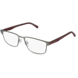 Luxottica Fashion Brillen Vertriebs GmbH Emporio Armani 0EA1175 Herren-Brille inkl. Gläser Vollrand Eckig Metall-Gestell 56/18/145, Grau