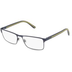 Luxottica Fashion Brillen Vertriebs GmbH Polo Ralph Lauren PH1207 Herren-Brille inkl. Gläser Vollrand Quadratisch Metall-Gestell 56/16/145, Blau
