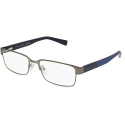 Luxottica Fashion Brillen Vertriebs GmbH Armani Exchange AX1017 Herren-Brille inkl. Gläser Vollrand Quadratisch Metall-Gestell 54/17/140, Grau