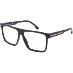 Safilo GmbH Carrera VICTORY C 05 Herren-Brille inkl. Gläser Vollrand Quadratisch Acetat-Gestell 57/15/145, Schwarz
