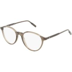 Kering Eyewear Spa Montblanc MB0291O Herren-Brille inkl. Gläser Vollrand Rund Acetat-Gestell 50/20/150, Grau