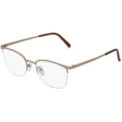 Suncute Industries Co., Ltd. Fielmann MC 547 CL Damen-Brille inkl. Gläser Halbrand Oval Edelstahl-Gestell 51/19/140, Gold