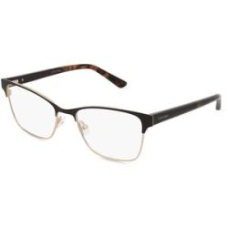 Marchon Germany GmbH Calvin Klein CK23107 Unisex-Brille inkl. Gläser Vollrand Quadratisch Metall-Gestell 52/17/140, Braun