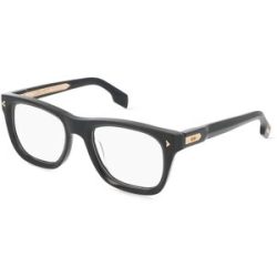 DE RIGO Vision D.A.CH. GmbH Lozza LOZVL4355M Unisex-Brille inkl. Gläser Vollrand Quadratisch Acetat-Gestell 53/21/145, Schwarz