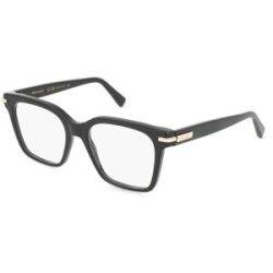 Marchon Germany GmbH Ferragamo SF3009 Damen-Brille inkl. Gläser Vollrand Eckig Acetat-Gestell 52/18/145, Schwarz