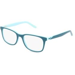 Marchon Germany GmbH Nike 5546 Kinder-Brille inkl. Gläser Vollrand Quadratisch Acetat-Gestell 49/17/135, Blau