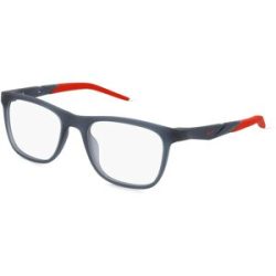 Marchon Germany GmbH Nike 7056 Unisex-Brille inkl. Gläser Vollrand Quadratisch Acetat-Gestell 53/20/145, Grau