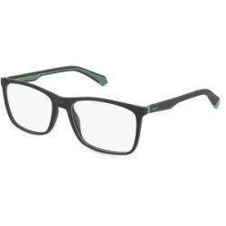 Safilo GmbH Polaroid PLD D477 Herren-Brille inkl. Gläser Vollrand Quadratisch Kunststoff-Gestell 56/17/145, Schwarz