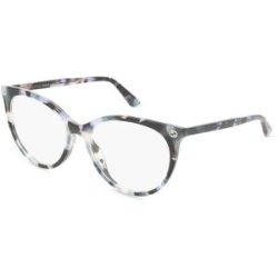 Kering Eyewear Spa Gucci GG0093O Unisex-Brille inkl. Gläser Vollrand Panto Acetat-Gestell 53/17/140, Havanna