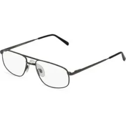 Suncute Industries Co., Ltd. Fielmann MC 338 MOD FLEX TR Herren-Brille inkl. Gläser Vollrand Quadratisch Metall-Gestell 56/18/145, Grau