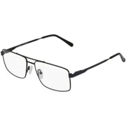 Xiamen Careyou Optical Co., Ltd Fielmann CY 023 FLEX CL Herren-Brille inkl. Gläser Vollrand Quadratisch Metall-Gestell 57/16/140, Schwarz