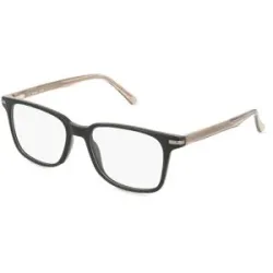 Wenzhou Bada Optical Co. , LTD Fielmann BD 580 FLEX CL ALBERT Herren-Brille inkl. Gläser Vollrand Quadratisch Acetat-Gestell 52/17/145, Schwarz
