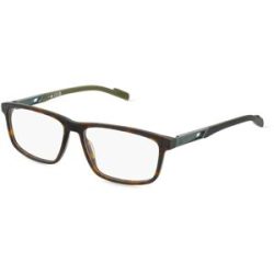 Marcolin Deutschland GmbH Adidas SP5043 Unisex-Brille inkl. Gläser Vollrand Quadratisch Kunststoff-Gestell 55/15/145, Havanna