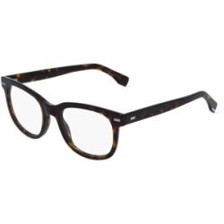 Safilo GmbH Boss 1444/N Herren-Brille inkl. Gläser Vollrand Quadratisch Acetat-Gestell 52/20/145, Havanna