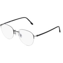 DE RIGO Vision D.A.CH. GmbH Rodenstock 7140 Unisex-Brille inkl. Gläser Vollrand Rund Metall-Gestell 52/18/140, Schwarz