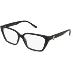 Luxottica Fashion Brillen Vertriebs GmbH Jimmy Choo 0JC3008 Damen-Brille inkl. Gläser Vollrand Cat Eye Acetat-Gestell 55/16/140, Schwarz