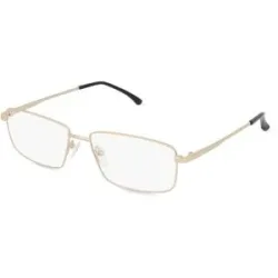 Wenzhou Bada Optical Co. , LTD Fielmann BD 542 CL Herren-Brille inkl. Gläser Vollrand Quadratisch Edelstahl-Gestell 59/17/150, Gold