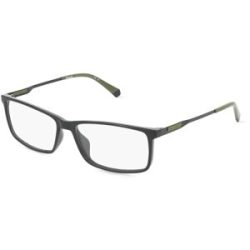 Safilo GmbH Polaroid PLD D479/G Herren-Brille inkl. Gläser Vollrand Quadratisch Kunststoff-Gestell 55/15/145, Schwarz