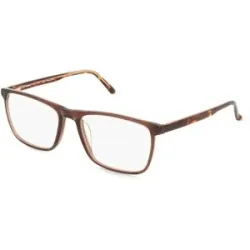 FERDINAND MENRAD GmbH & Co KG Fielmann 2220 FLEX CL GUNTHER Herren-Brille inkl. Gläser Vollrand Quadratisch Acetat-Gestell 56/18/145, Braun