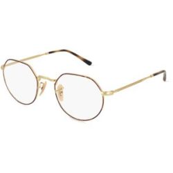 Luxottica Fashion Brillen Vertriebs GmbH Ray-Ban RX6465 Unisex-Brille inkl. Gläser Vollrand Geometrisch Metall-Gestell 49/20/140, Gold