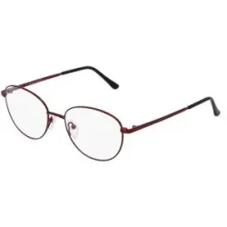 Zhangzhou Agilton Optical Co., Ltd. Fielmann MC 603 CL Damen-Brille inkl. Gläser Vollrand Oval Edelstahl-Gestell 51/17/135, Rot