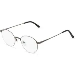 Wenzhou Bada Optical Co. , LTD Fielmann BD 526 CL Unisex-Brille inkl. Gläser Vollrand Rund Metall-Gestell 49/20/145, Grau