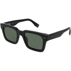 DE RIGO Vision D.A.CH. GmbH Police SPLQ88 Herren-Sonnenbrille Vollrand Quadratisch Kunststoff-Gestell, Schwarz