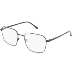 Wenzhou Bada Optical Co. , LTD Fielmann BD 589 FA BERT Herren-Brille inkl. Gläser Vollrand Quadratisch Edelstahl-Gestell 56/19/145, Schwarz