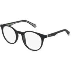 Safilo GmbH Polaroid PLD D476 Unisex-Brille inkl. Gläser Vollrand Panto Kunststoff-Gestell 50/21/145, Schwarz