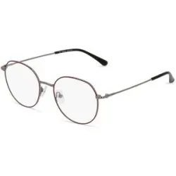 Billion Excel Optical Manufactory Co. Ltd. Fielmann BE 022 FA Damen-Brille inkl. Gläser Vollrand Panto Edelstahl-Gestell 51/18/145, Rot