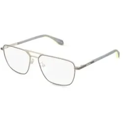 Marcolin Deutschland GmbH Adidas Originals OR5069 Unisex-Brille inkl. Gläser Vollrand Quadratisch Metall-Gestell 56/15/145, Grau