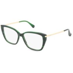 Marcolin Deutschland GmbH Max Mara MM5007 Unisex-Brille inkl. Gläser Vollrand Quadratisch Acetat-Gestell 53/15/145, Grün