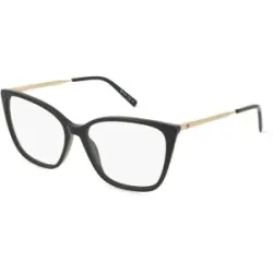 Safilo GmbH Missoni MMI 0123 Damen-Brille inkl. Gläser Vollrand Quadratisch Acetat-Gestell 54/15/145, Schwarz