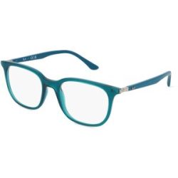 Luxottica Fashion Brillen Vertriebs GmbH Ray-Ban RX7211 Unisex-Brille inkl. Gläser Vollrand Quadratisch Acetat-Gestell 52/19/145, Grün