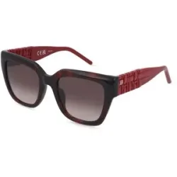 DE RIGO Vision D.A.CH. GmbH Escada SESG36 Damen-Sonnenbrille Vollrand Quadratisch Kunststoff-Gestell, Rot