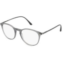 Luxottica Fashion Brillen Vertriebs GmbH Giorgio Armani 0AR7125 Herren-Brille inkl. Gläser Vollrand Panto Acetat-Gestell 50/20/145, Grau