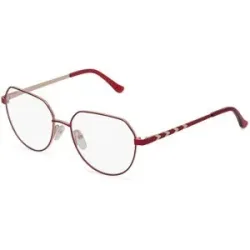 C&S CO. LTD. Fielmann ABC 054 FLEX CL Damen-Brille inkl. Gläser Vollrand Panto Edelstahl-Gestell 53/16/135, Gold