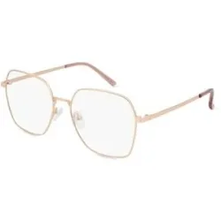 Wenzhou Bada Optical Co. , LTD Fielmann BD 558 FA SOFIA Damen-Brille inkl. Gläser Vollrand Geometrisch Edelstahl-Gestell 57/17/145, Pink
