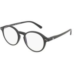Optim OKIDOKI SAMMY Reader Unisex-Fertiglesebrille Vollrand Panto Kunststoff-Gestell, Schwarz