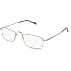 Stepper Eyewear LTD. Fielmann COMFORT 132 FLEX CL KNUT Herren-Brille inkl. Gläser Vollrand Halb Beta Titan-Gestell 54/20/145, Grau