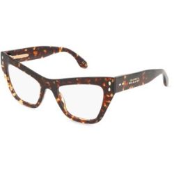Safilo GmbH Isabel Marant IM 0176 Damen-Brille inkl. Gläser Vollrand Cat Eye Acetat-Gestell 51/19/145, Havanna