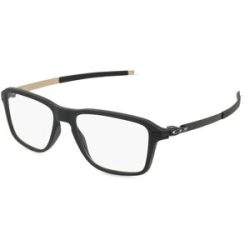 Luxottica Fashion Brillen Vertriebs GmbH Oakley OX8166 Herren-Brille inkl. Gläser Vollrand Quadratisch Kunststoff-Gestell 54/16/140, Schwarz
