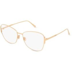 Marcolin Deutschland GmbH Tod's TO5271 Unisex-Brille inkl. Gläser Vollrand Cat Eye Metall-Gestell 56/16/140, Gold